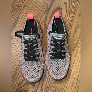 Nike Vapormax Flyknit Black and Pink Athletic Shoes